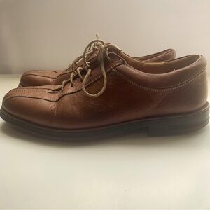 Sandro Moscoloni Men’s Light Brown Comfort Walk Leather Oxford Made In Brazil